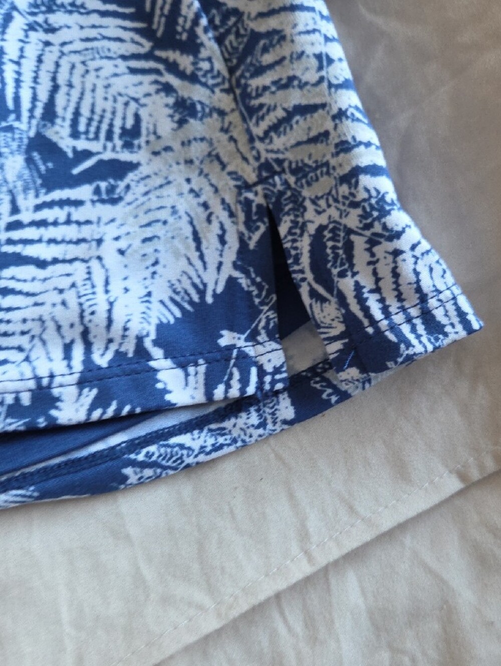 Tranquility by Colorado Clothing Blue Fern-Print Athletic Skort - Picture 3 of 5